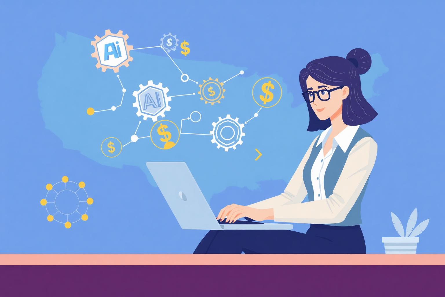 Freelance AI services workflow dashboard for small businesses